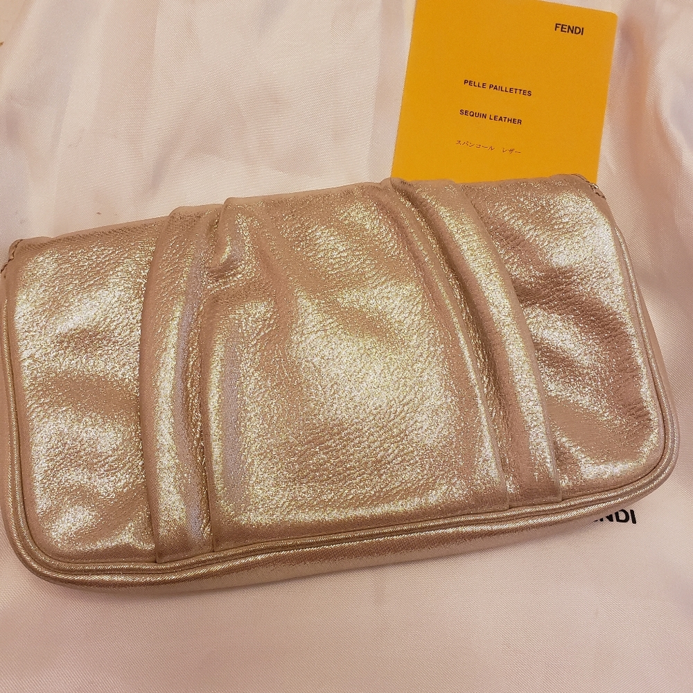 Fendi golden shimmer evening bag - Picture 7 of 11